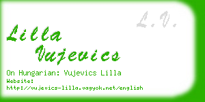 lilla vujevics business card